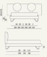 Letto Hug 01 Round H17 Contenitore Noctis-157254